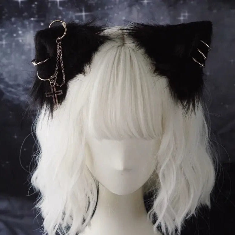 Free Shipping For Anime Wolf Ears Gothic Hair Pins