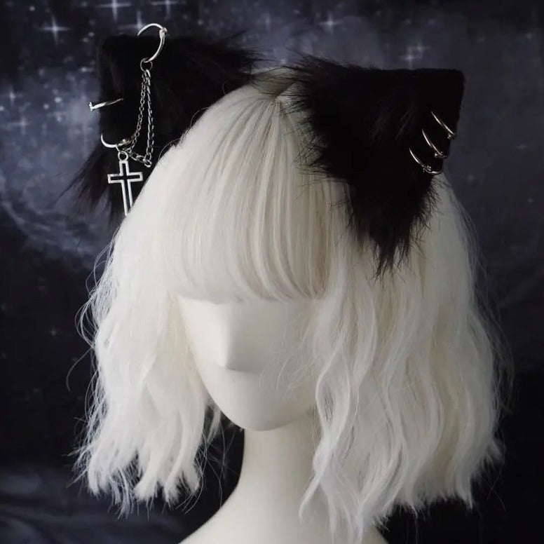 Free Shipping For Anime Wolf Ears Gothic Hair Pins