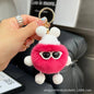 Real Rabbit Fur Cute Otter Ball Keychain