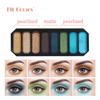 New Fashion 8-Color Keyboard-Inspired Eye Shadow Palette with Matte and Shimmer-Homeunderwear