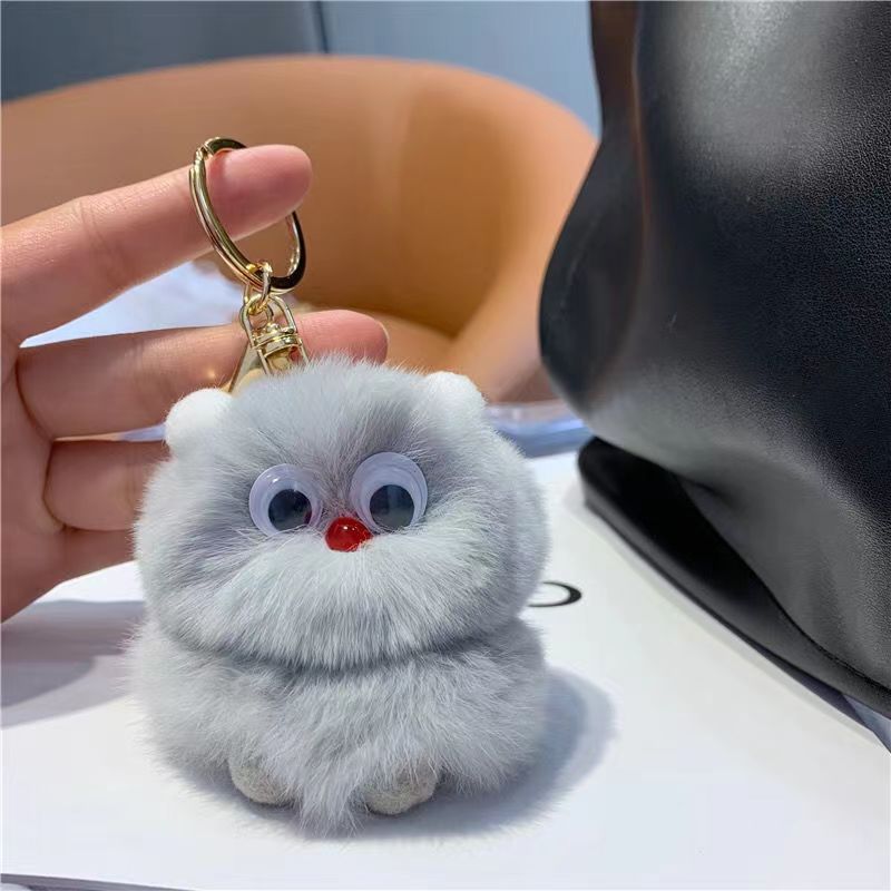 Cute Monster Plush Keychain - Ins Trendy Bag Charm