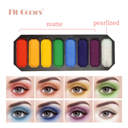 New Fashion 8-Color Keyboard-Inspired Eye Shadow Palette with Matte and Shimmer-Homeunderwear