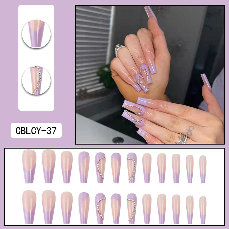 Removable Nail Extensions, Elegant Ballet Style