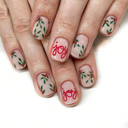 Leaf Letter Nail Tips for Wearable Art