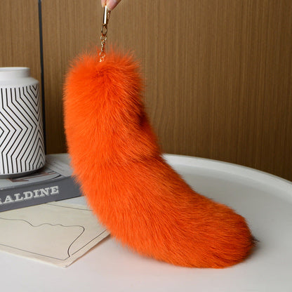 Cute Fox Tail Keychain - Furry Car Accessory