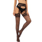 Sexy Garter Belt Integrated Lace Perspective High Tube Bouncing Disco Open Crotch Net Socks Crotch Pantyhose