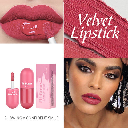 New Fashion 6-Color Mini Capsule Lip Gloss for Long-Lasting Matte Finish-Homeunderwear