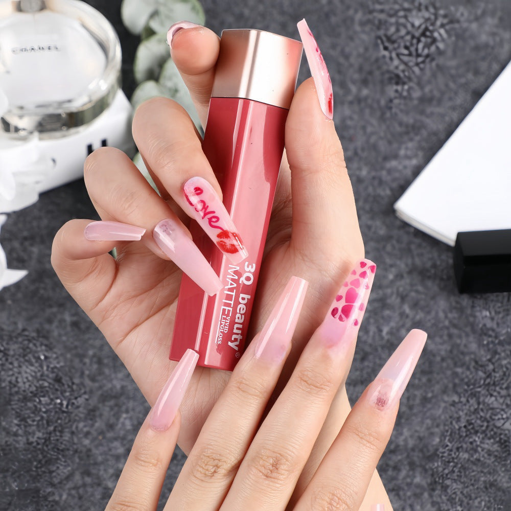 Love Lips Heart Sweet Chinese Style Acrylic Nails EB-28