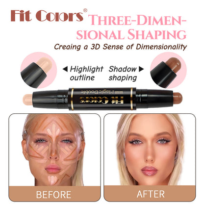 New Fashion Dual-Ended Highlighter and Concealer Stick for Multi-Use-Homeunderwear