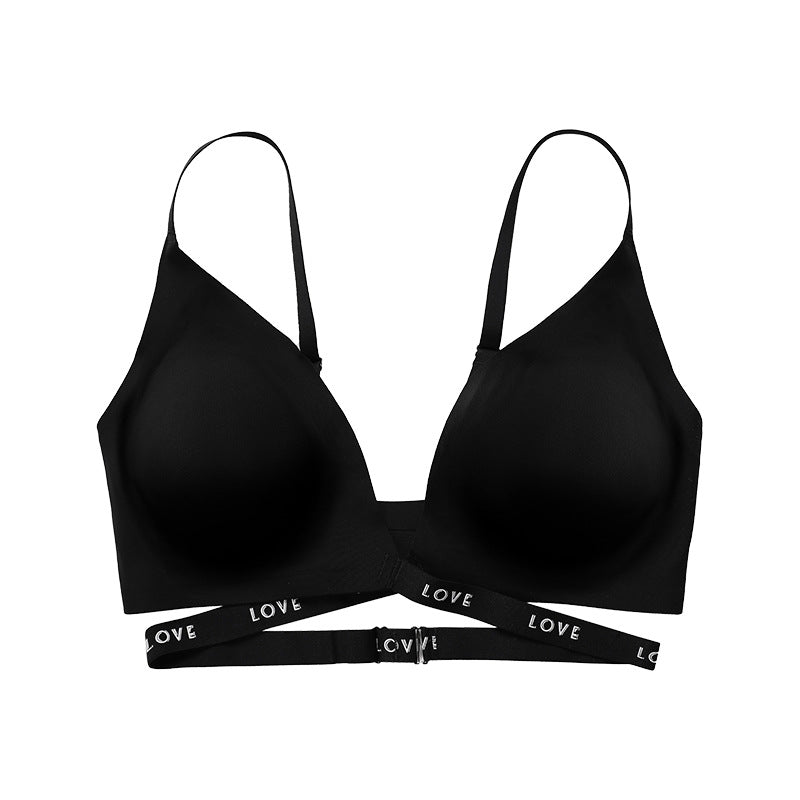 Open Cup Letter LOVE Seamless Push-up Bras