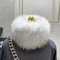 Winter Real Fox Fur Neck Warmer Thick Fur Scarf Headband