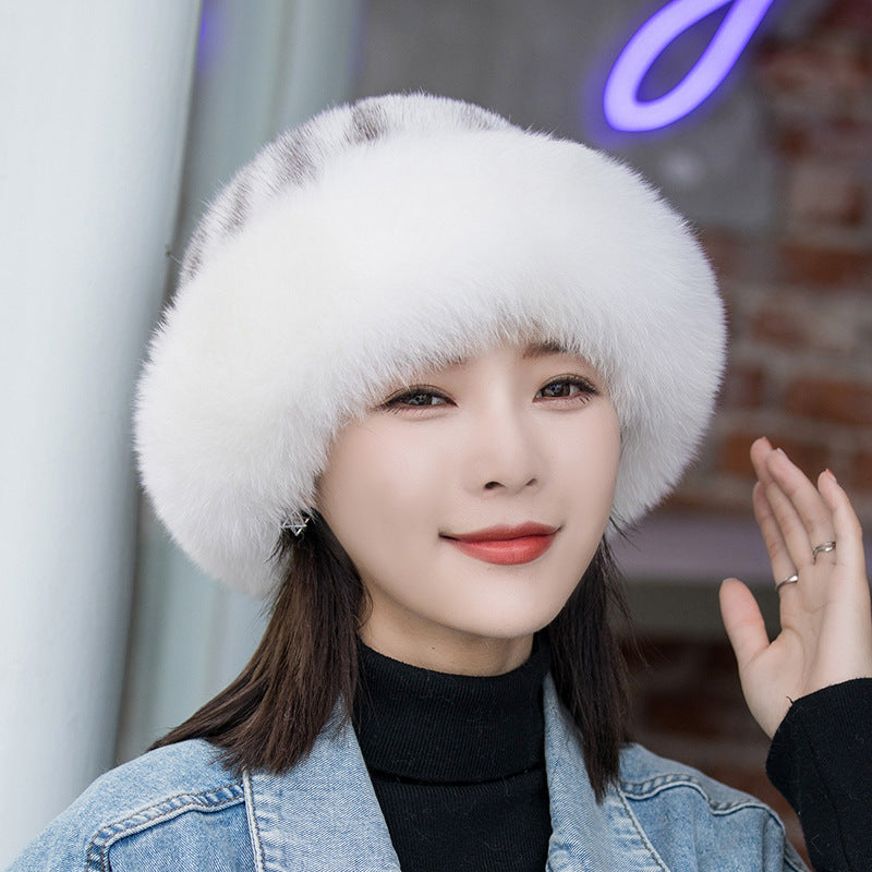 Winter Mink Fur Bucket Hat - Warm & Stylish