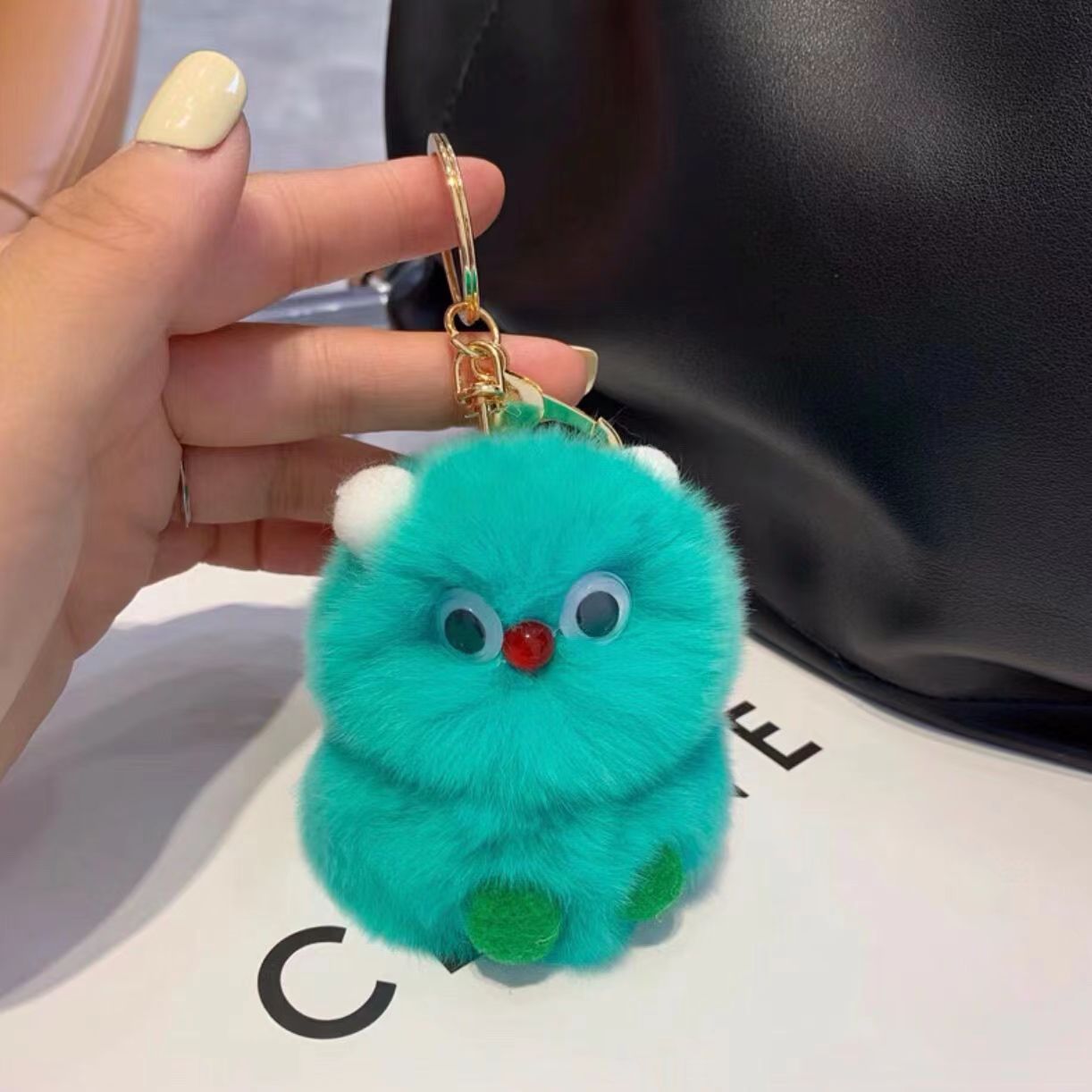 Cute Monster Plush Keychain - Ins Trendy Bag Charm