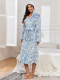 Flannel Plus Size Hooded Couple Robe