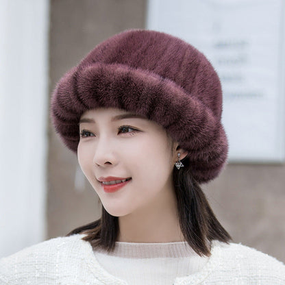 Winter Mink Fur Hat - Stylish & Warm