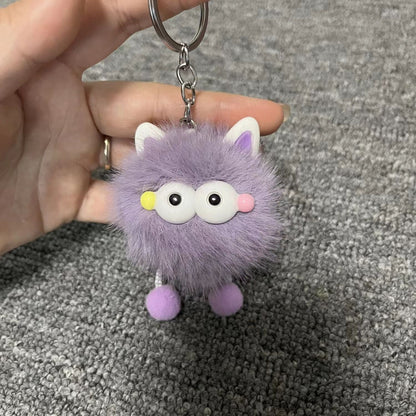 Cute Ear Fairy Plush Keychain - Cartoon Bag Charm