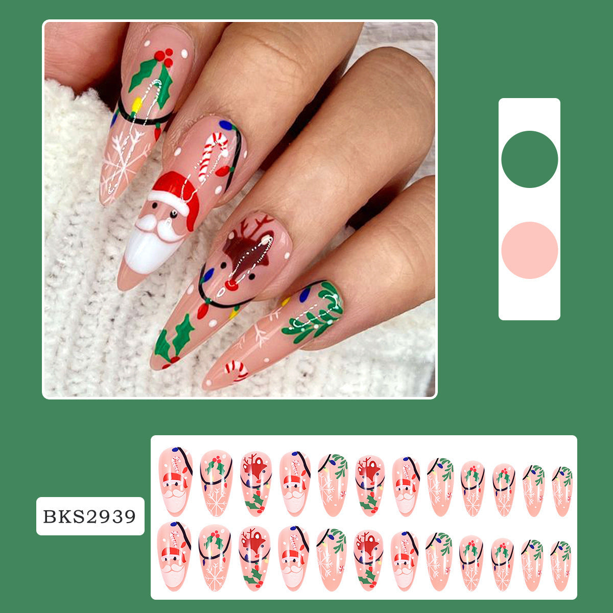 New FashionNew Christmas Nail Decals - Snowflake, European Style-homeunderwear