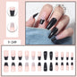 Y6 Ins Trendy Fall Nails: Almond Flashy Nail Tips