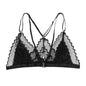 Open Cup Lace Front Push-up Bras