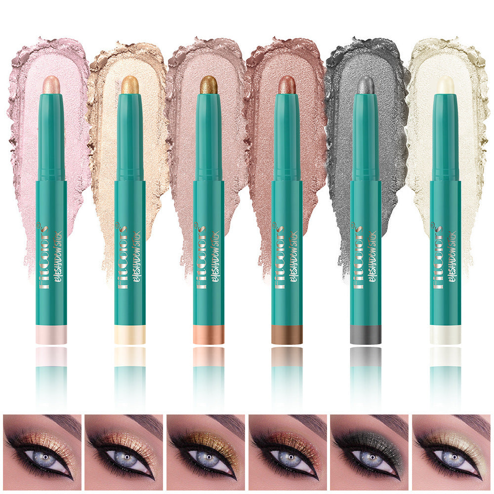 New Fashion 6-Color Shimmer Eyeshadow Pen for Highlighting and Contouring-Homeunderwear