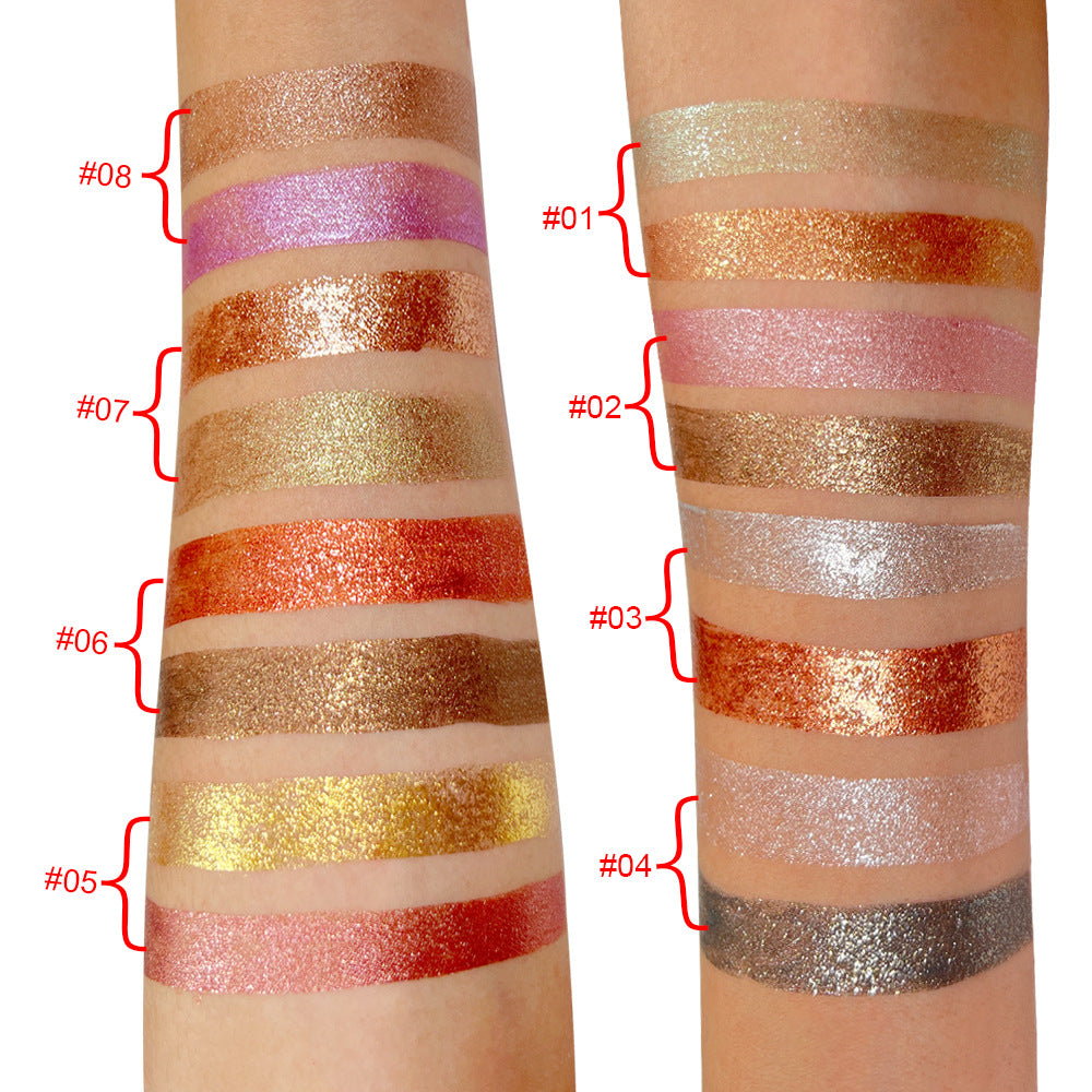 8-Color Shimmer Water-Based Eye Shadow Set-Homeunderwear