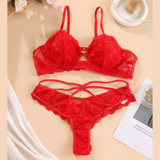 Sexy Plus Size French Lace Bra Set