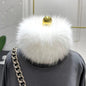 Winter Real Fox Fur Neck Warmer Thick Fur Scarf Headband