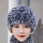 Winter Real Rabbit Fur Flower Ear Flap Hat