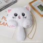 Cute Cat Plush Pouch - Fashionable Kawaii School Tote