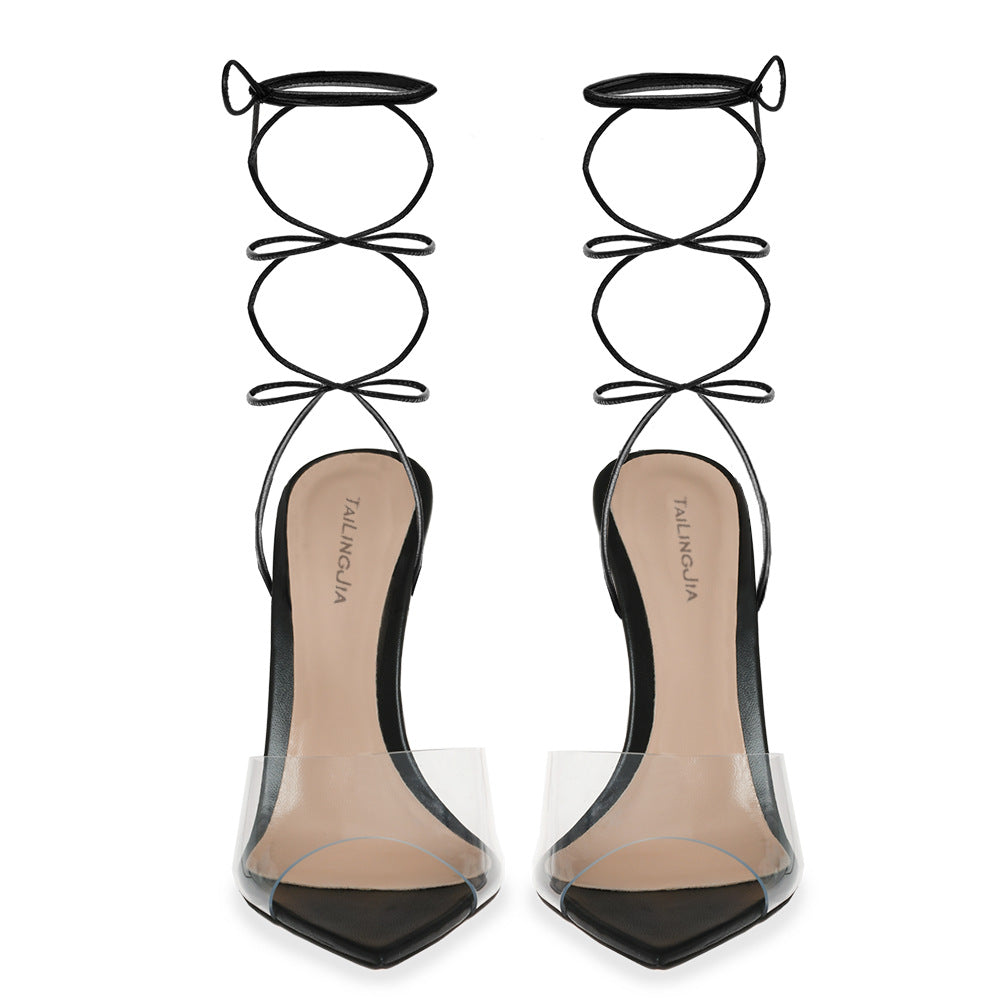 Elegant Minimalist Women's High Heeled Sandals-Homeunderwear