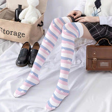 Spring and Autumn Print Japanese Lolita Cute Anime Knee Long Tube Velvet Socks