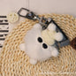 Cute Fuzzy Coal Ball Keychain - 10cm Plush Toy