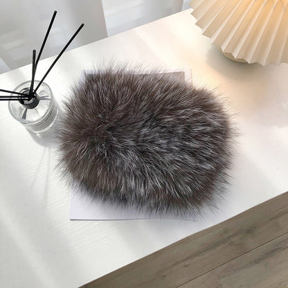 Warm Fox Fur Neck Warmer - Winter Fashion Accessory