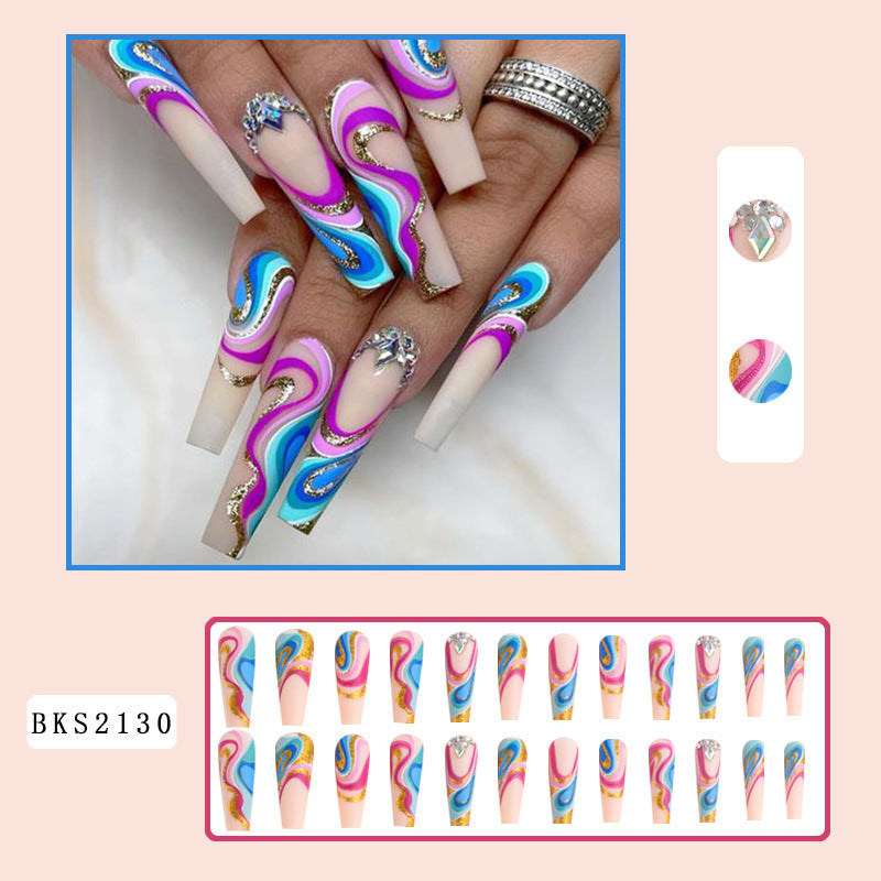 New FashionLong Shiny INS Style Nail Tips