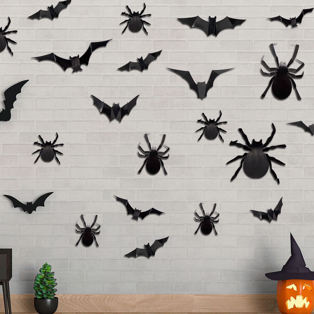 Black Spider Party Decoration Holiday Props