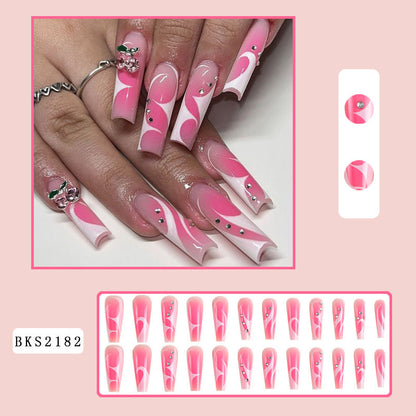 New FashionLong Shiny INS Style Nail Tips