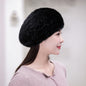 Winter Cute Rabbit Fur Cap with Cat Ears