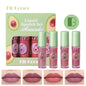 New Fashion 4-Pack Fruit Flavored Matte Lip Gloss Set for Long-Lasting Wear-Homeunderwear