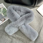 Double-Sided Real Rabbit Fur Scarf - Winter Warmth