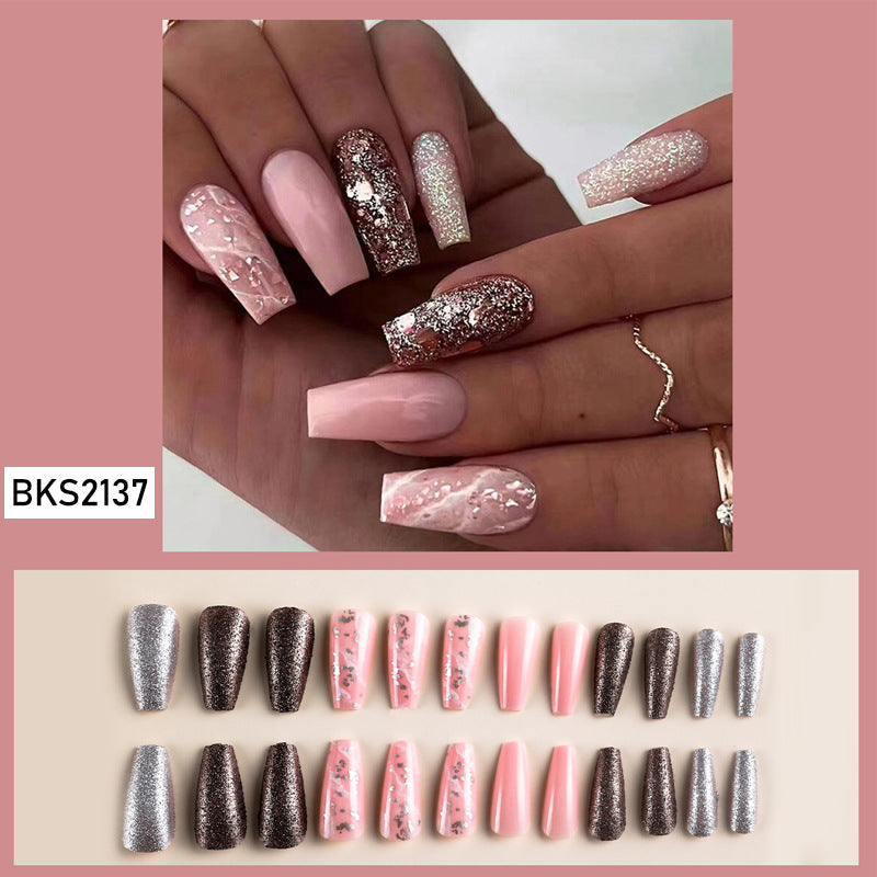 New FashionLong INS Style French Tip Nail Tips