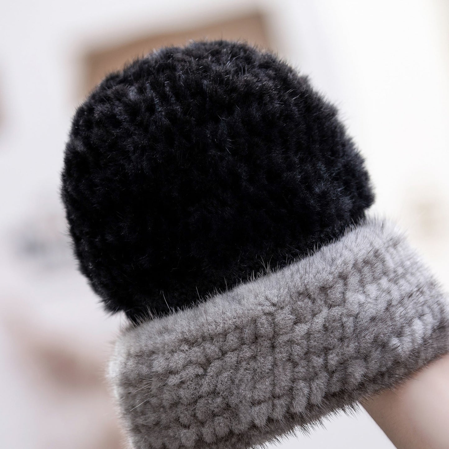 Winter Mink Fur Ear Flap Hat - Warm & Stylish