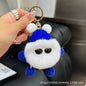 Real Rabbit Fur Cute Otter Ball Keychain