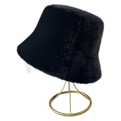 Winter Faux Mink Fur Bucket Hat - Warm & Stylish