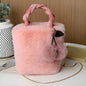 Cute Cherry Handbag - Soft Plush Tote for Girls