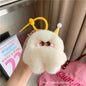 Cute Fuzzy Monster Keychain Creative Cartoon Bag Charm