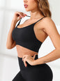 Seamless Stretch One-Piece Crossover Sports Bras