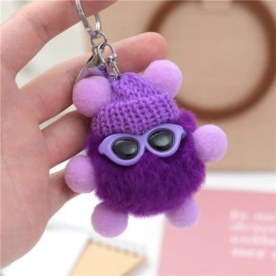 Real Rabbit Fur Rabbit Keychain Cute Fluffy Charm