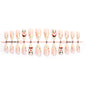 Clown Mask Print Almond Nails - Detachable Nail Stickers