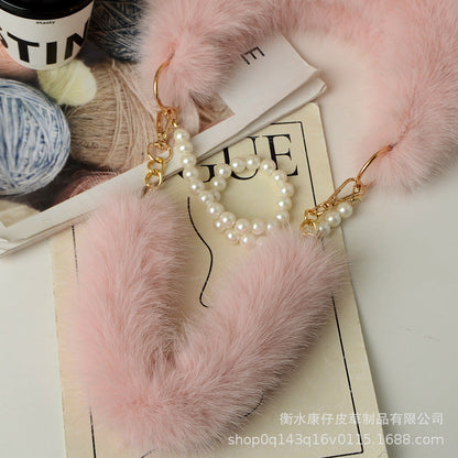 Cute Faux Fur Crossbody Bag - Winter Fashion Tote