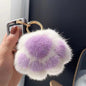 Cute Cat Paw Fluffy Charm - Keychain & Bag Accessory